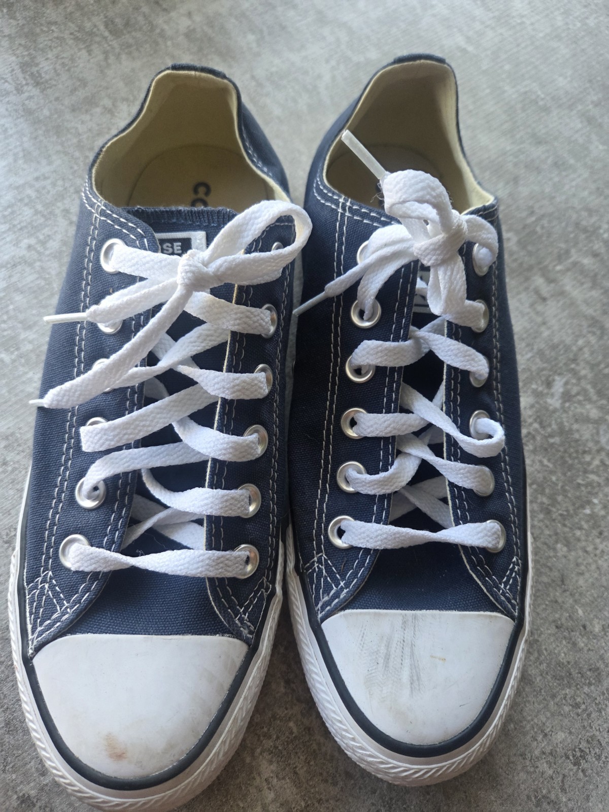 Converse Chuck Taylor All Star OX Low Top Navy Blue/White Lace-Up M9697