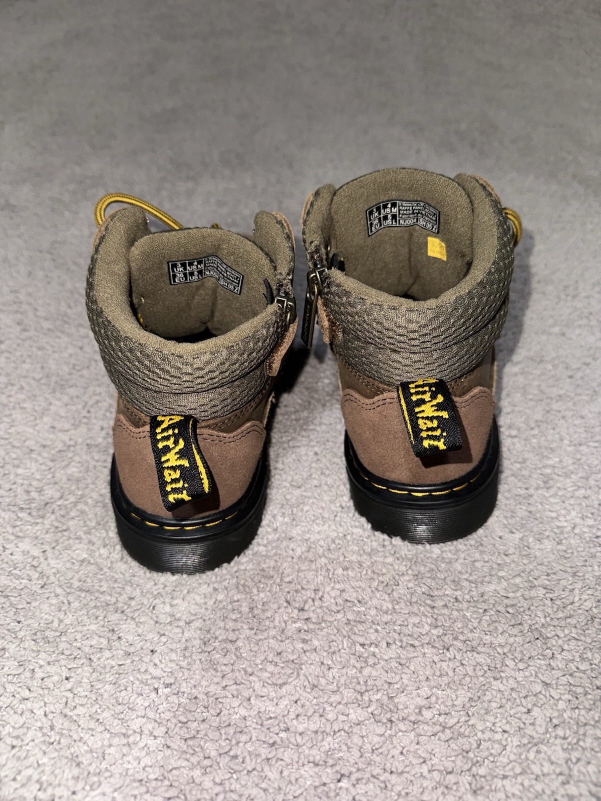 NEW Dr. Martens Raffe Panel Boot J Brown Suede Leather 32029391 M4 – W5 – EU36