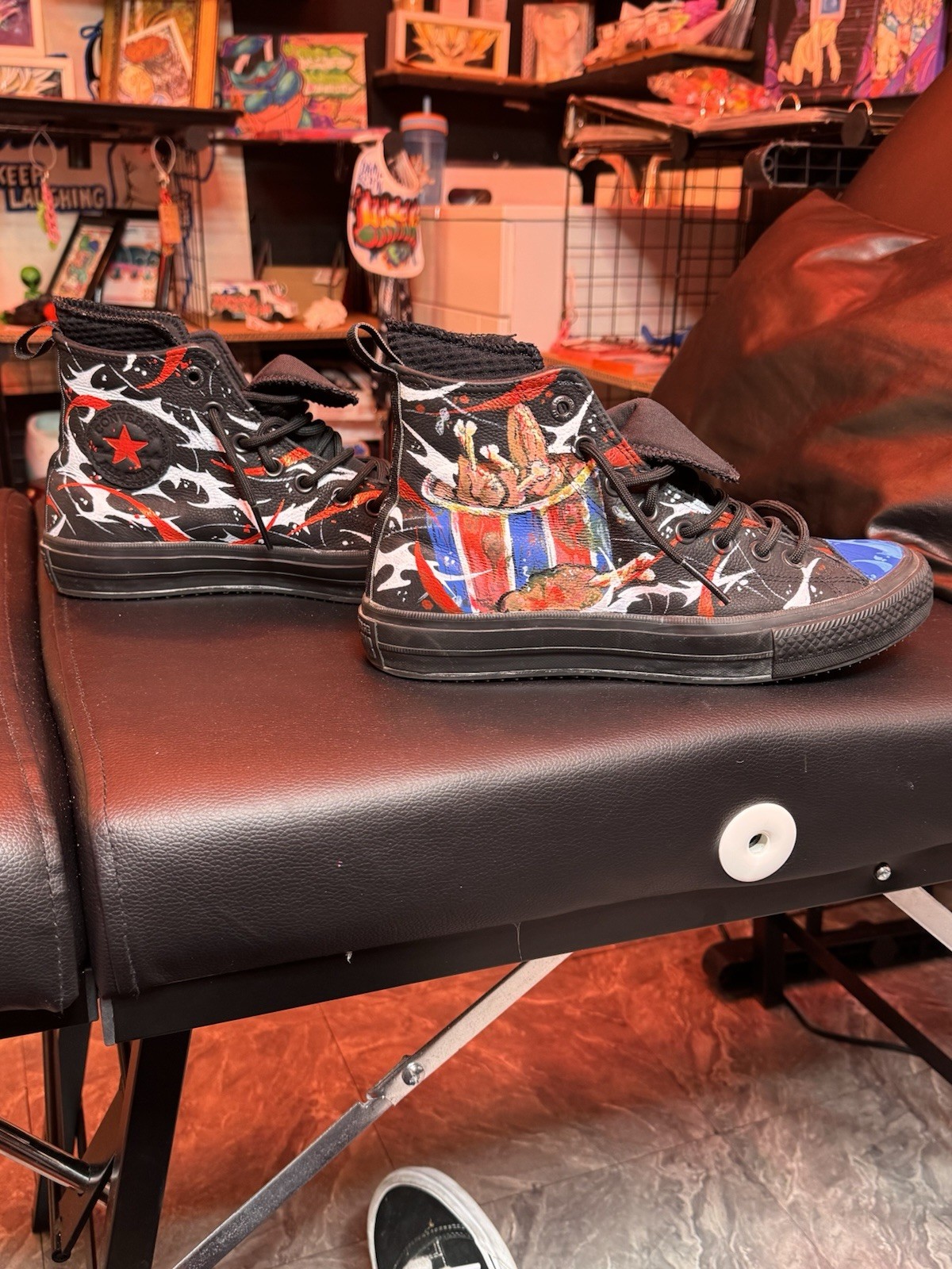 Captain Spalding Custom Painted Waterproof Chuck Taylor Size 8 Men’s Sneakers
