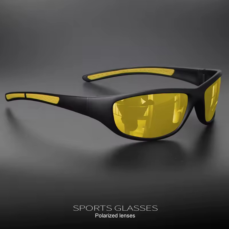 Polarized Wrap Around Sunglasses for Men Driving Fishing Cycling UV400