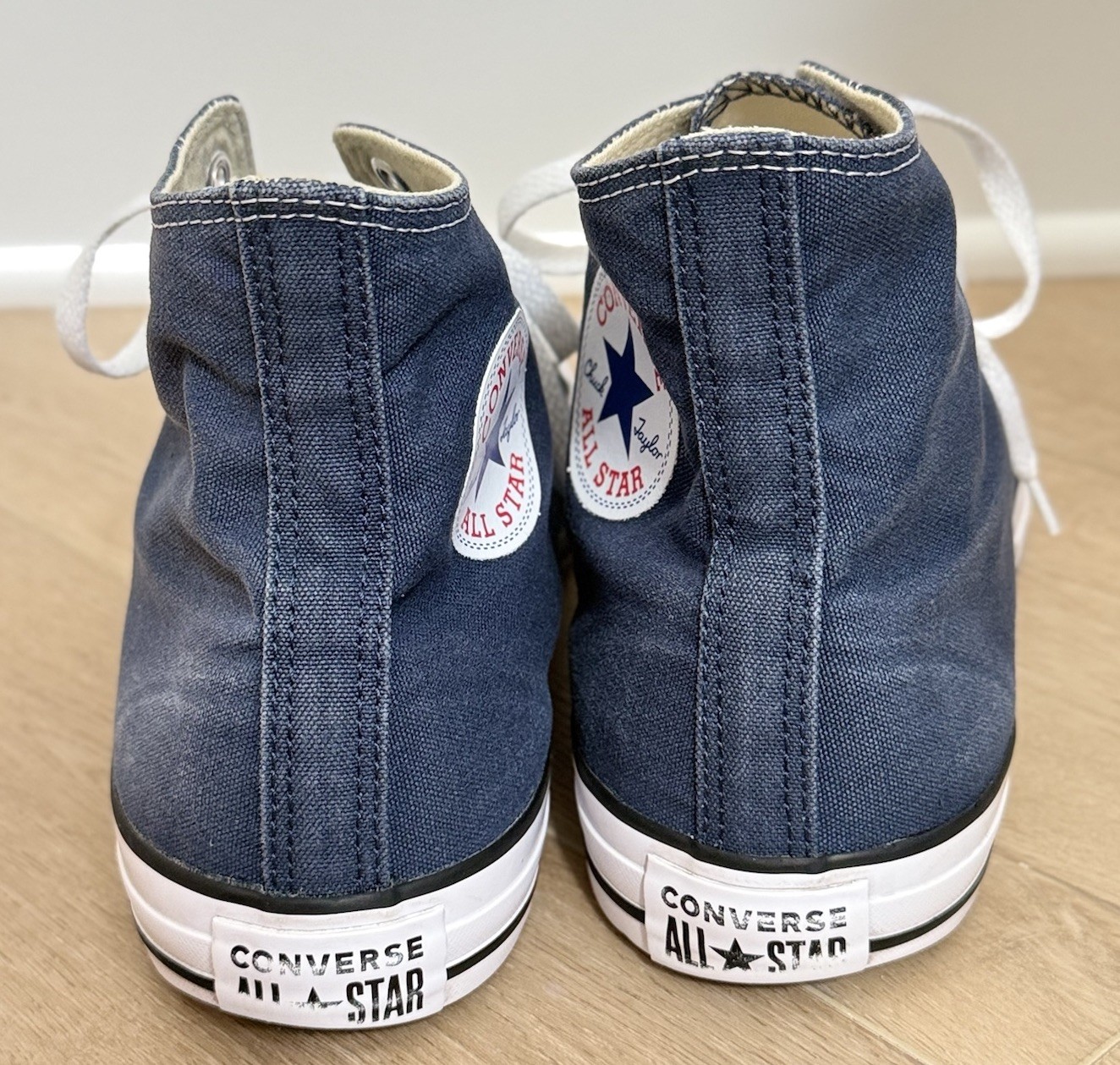 Converse Chuck Taylor All Star High Top Mens 10 Womens 12 Blue Sneakers